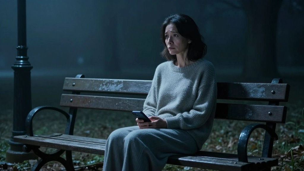 "Mulher isolada e confusa, ilustrando os efeitos da manipulação silenciosa do narcisista oculto."