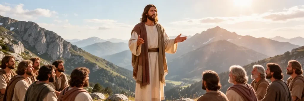 Palavras de Jesus ensinando o amor e a compaixão com o semelhante.