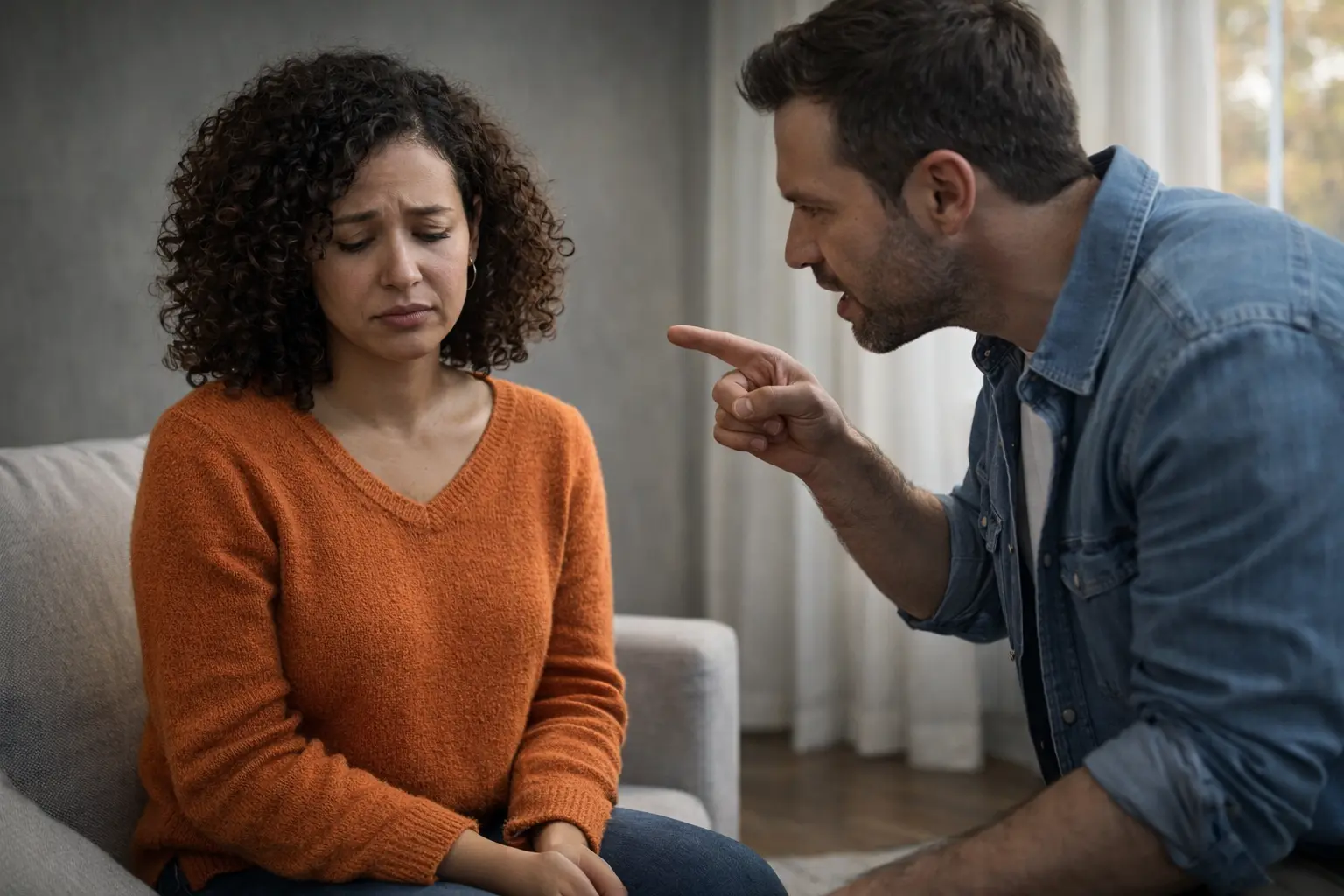 Uma mulher e um homem ilustrando o título, Estabelecer Limites Melhorando Relações