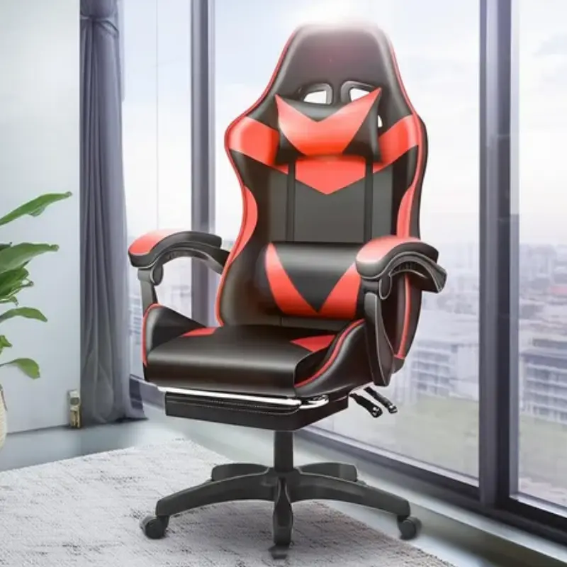 Top 16 Cadeiras Gamer 2025: Cadeira Gamer Premium Escritório Giratória 360º Reclinável – Vermelho 