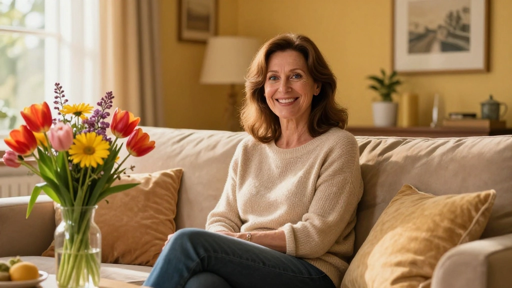 Oque é o amor, uma mulher sorrindo se sentindo com bem estar